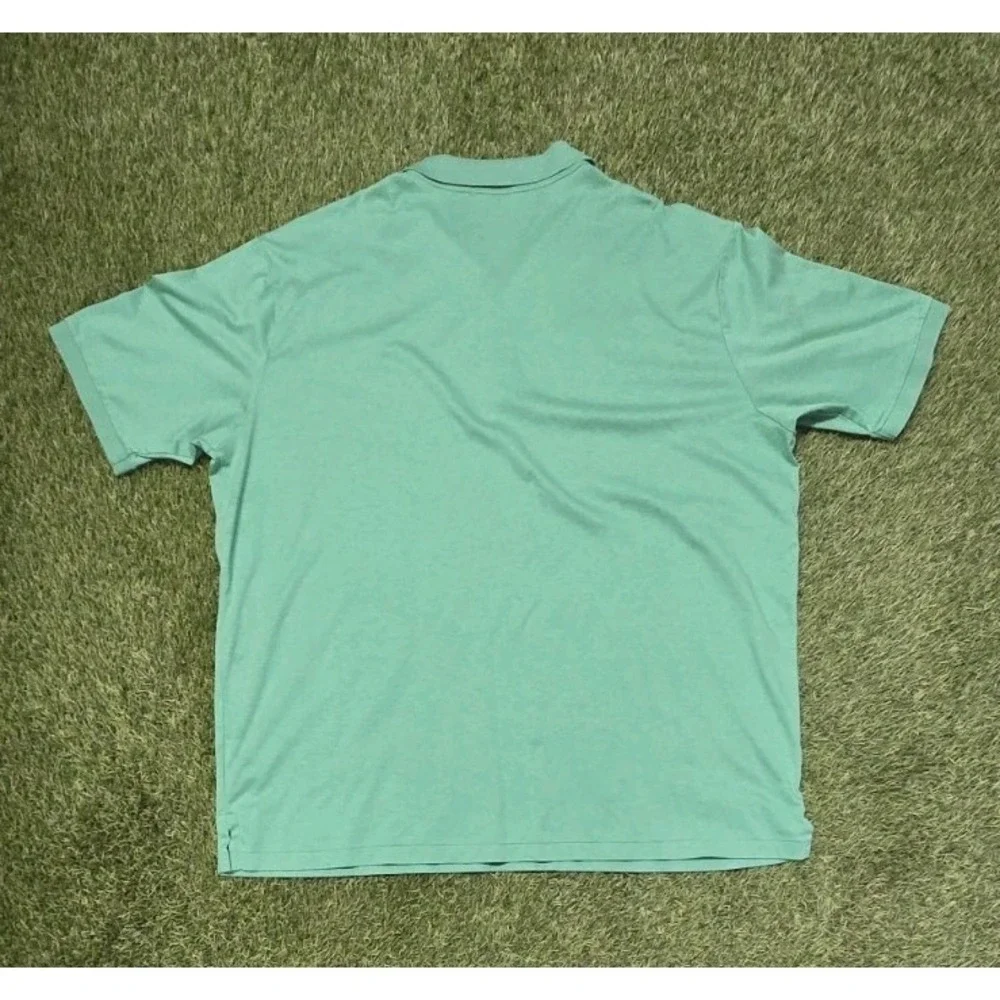 Polo Ralph Lauren Shirt Mens 3XLT Big & Tall Green Short Sleeve Flesh Pony 3XL